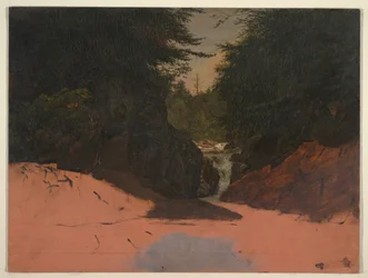 Tekening, Maine, Bergstroom, augustus-september 1851