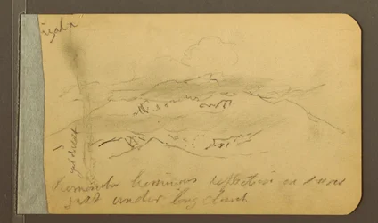 Tekening, Bergflank, 1889