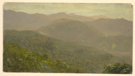 Tekening, Berglandschap, augustus 1865