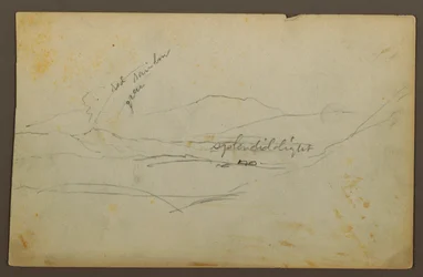 Tekening, Berglandschap, Colombia of Ecuador, 1853