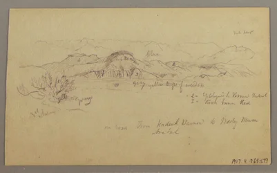Tekening, Bergtoppen, 22 februari 1868
