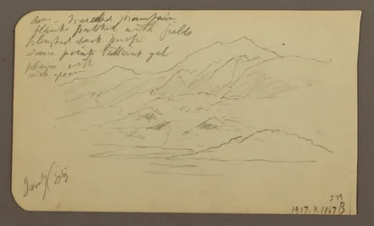 Tekening, Mountain Range, Toluca; Verso: Mountain Range, Toluca, 7 januari 1885