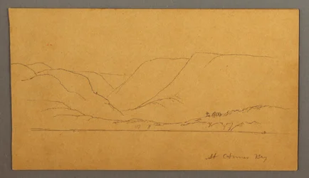 Tekening, Bergachtige baai, mogelijk 1859