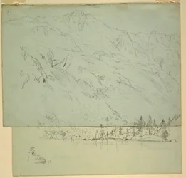 Tekening, Mt. Katadhin, Maine, 1870-78