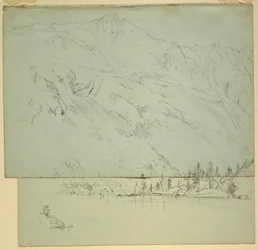 Tekening, Mt. Katahdin, Maine, 1870-78