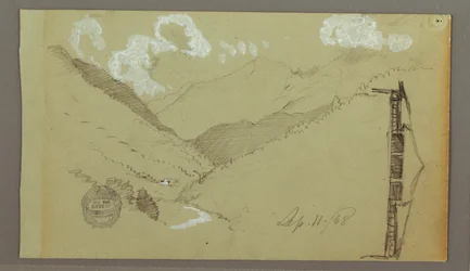 Tekening, Smalle Vallei, Gebouw, 11 september 1803