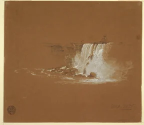 Tekening, Niagara Falls, oktober 1856