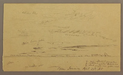 Tekening, Zeegezicht, 29 april 1865