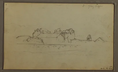 Tekening, Schetsen, Ecuador of Colombia; Verso: Schetsen, Ecuador of Colombia, 1857