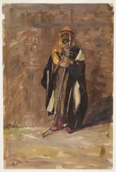 Tekening, Studie van een staande bedoeïen, 1869