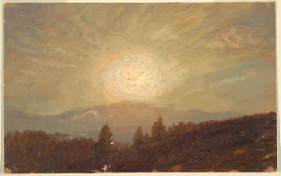 Tekening, Zonsondergang, 1855-65