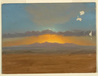 Tekening, Zonsondergang, 1865-66