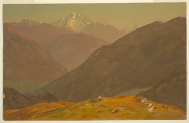 Tekening, De Goell, bij Berchtesgeden, 1868