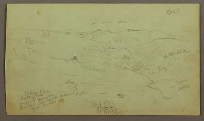 Tekening, Vallei, april mogelijk 1868