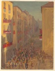Tekening, Gezicht op Beiroet (), 1869