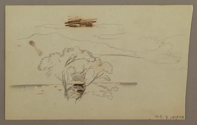 Tekening, Boshelling, Heuvelland, 1863