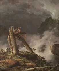 Storm in de bergen