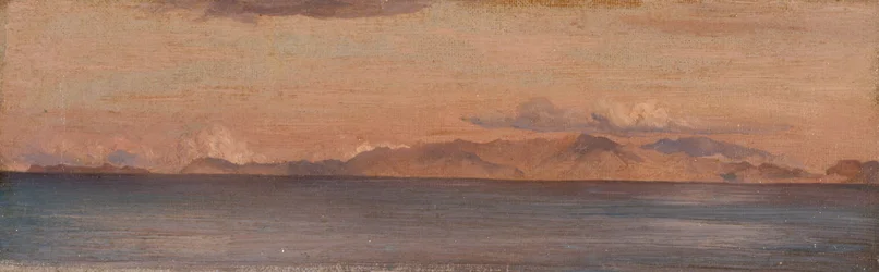 Verre Uitzicht op Bergen in de Egeïsche Zee, 1867