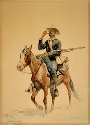 Een Bereden Infanterist, 1890
