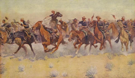 De Aanval, uit Colliers Weekly, pub. 1906