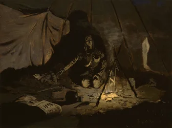 De droge bladeren hadden langer geduurd dan zij, c.1899