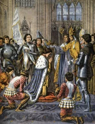 Kroning van Karel VII van Frankrijk in Reims, ca. 1900