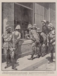 Oude vrienden, schelpen te koop in een etalage in Ladysmith