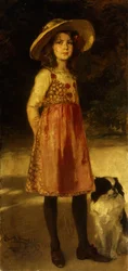 Portret van de Dochter van de Kunstenaar, Hilde, 1913