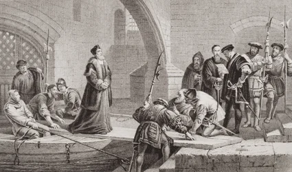 Thomas Cranmer (1489-1556) bij de Verraderspoort, uit 