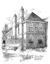 Huis van Alexander Pope, Battersea, Londen, 1912