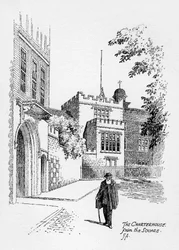 De Charterhouse vanaf het plein, Londen