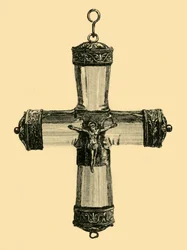 Kristallen kruisbeeld, ca. 1550, 1881