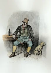 Bill Sykes en zijn hond, uit 