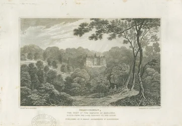 Beaudesert Hall en Park: gravure, nd [ca. 1830]