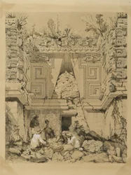 Boog, Casa del Gobernador, Uxmel, Yucatan, 1843