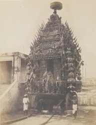 Juggernaut-wagen, Madras, 1850s