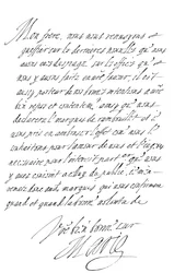 Brief van Marie de Medici aan de hertog van Savoye, eind 16e - begin 17e eeuw, 1865