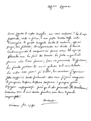 Brief van Wolfgang Amadeus Mozart, 1791 1865