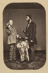 Dr. Joseph Parrish en een Idioot, ca. 1858