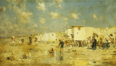 Het strand van Scheveningen, Nederland