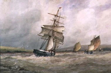 De monding van de rivier Adur