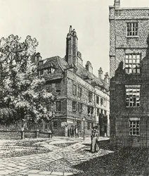 Cliffords Inn in de stad Londen, 1903, 1934