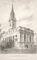 St. Lawrence Jewry, gegraveerd door T. Turnbull