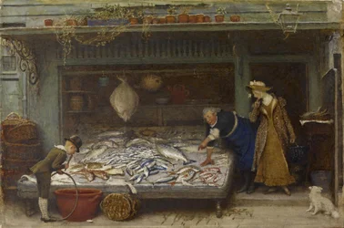 Een viswinkel, 1873