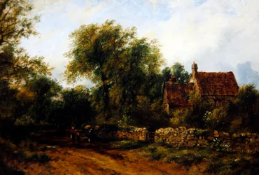 Landschap met figuren, ca. 1840