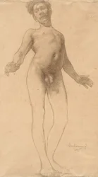 Staande mannelijke naakt, 1885