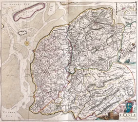 Kaart van Friesland (Duitsland)