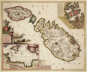 Kaart van Malta, Gozo en Comino