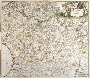Kaart van het graafschap Artois (Frankrijk)