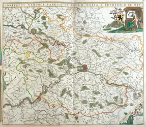 Kaart van het graafschap Namen (België)